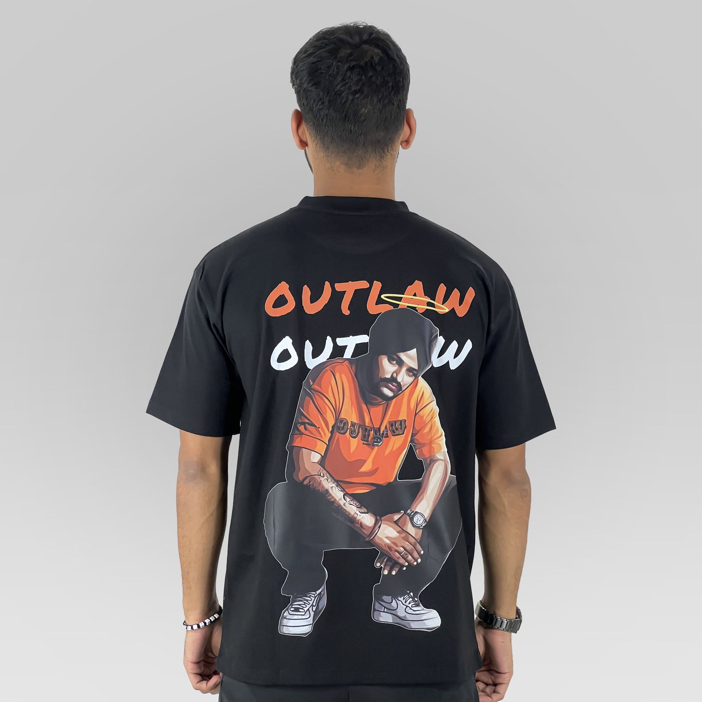 Sidhu Moosewala Outlaw Oversized T-Shirt - CIVIES