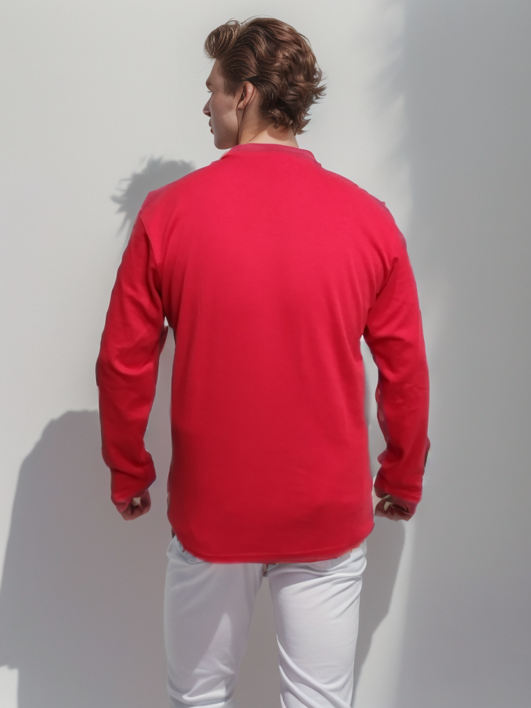 Oversized Winter Red Tee - CIVIES
