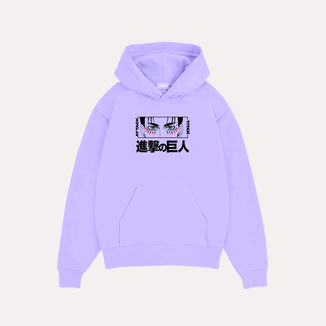 Eren Yeager Anime Oversized Hoodie - CIVIES