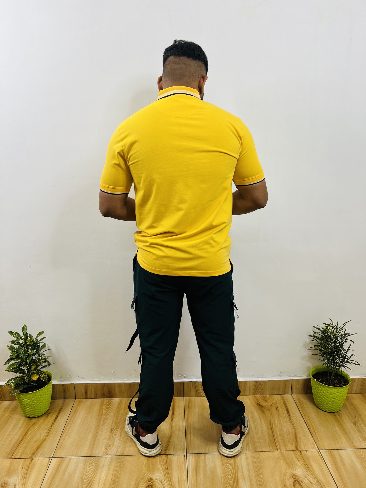 Yellow- White Striped T-shirt (6001J) - CIVIES