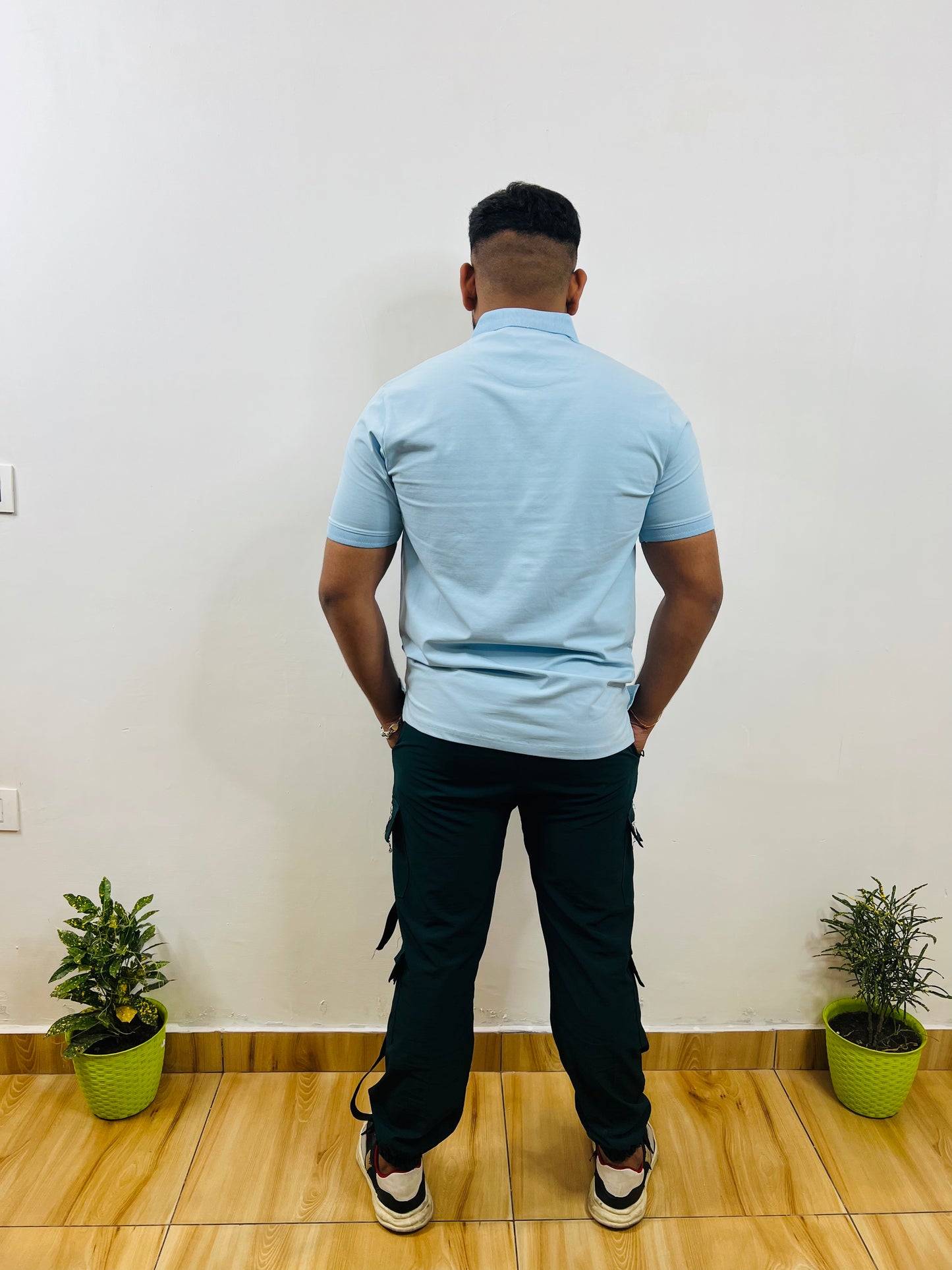 Sky Blue Collar T-shirt (2001i) - CIVIES