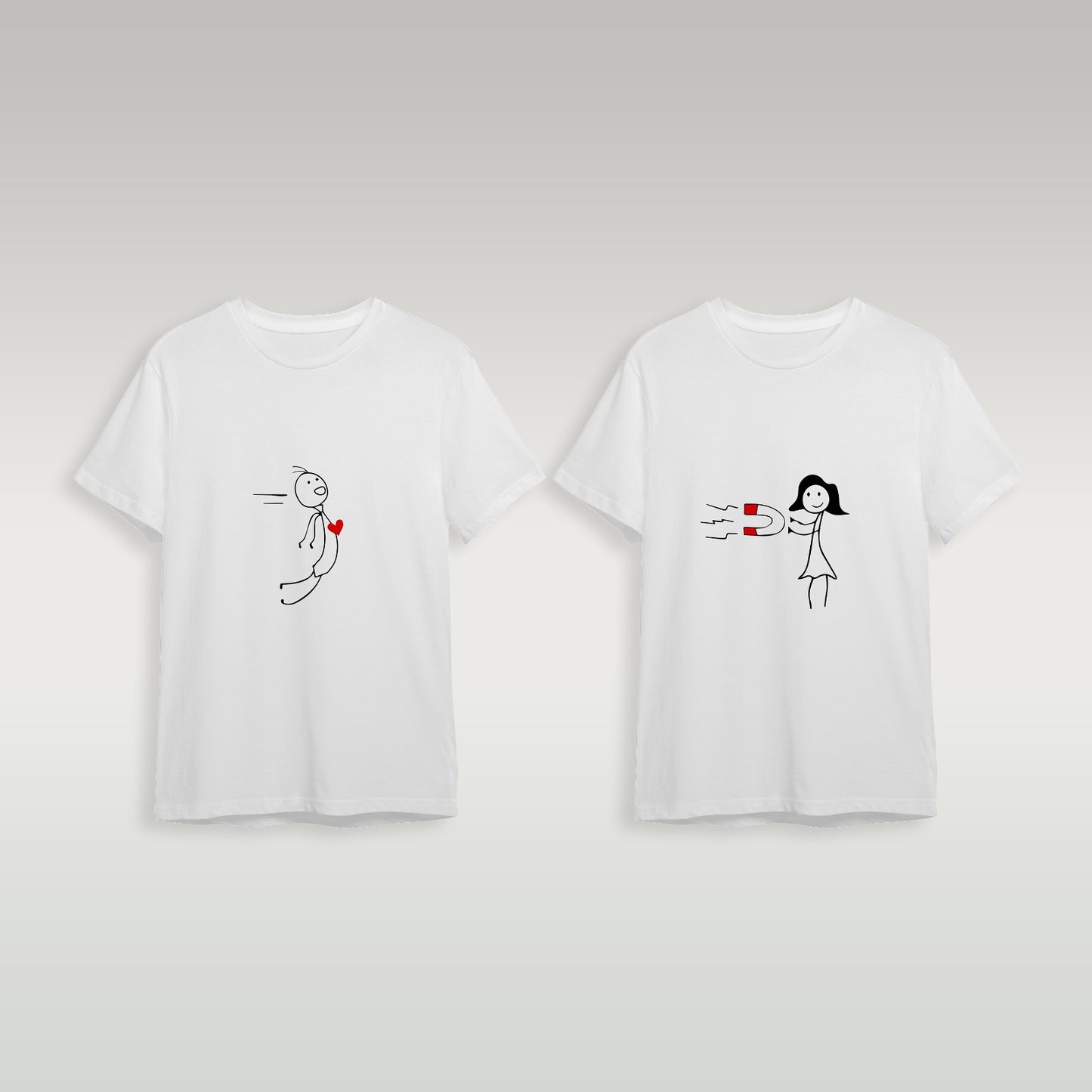 Pack of 2 Valentine Special Regular Fit T-Shirt - CIVIES