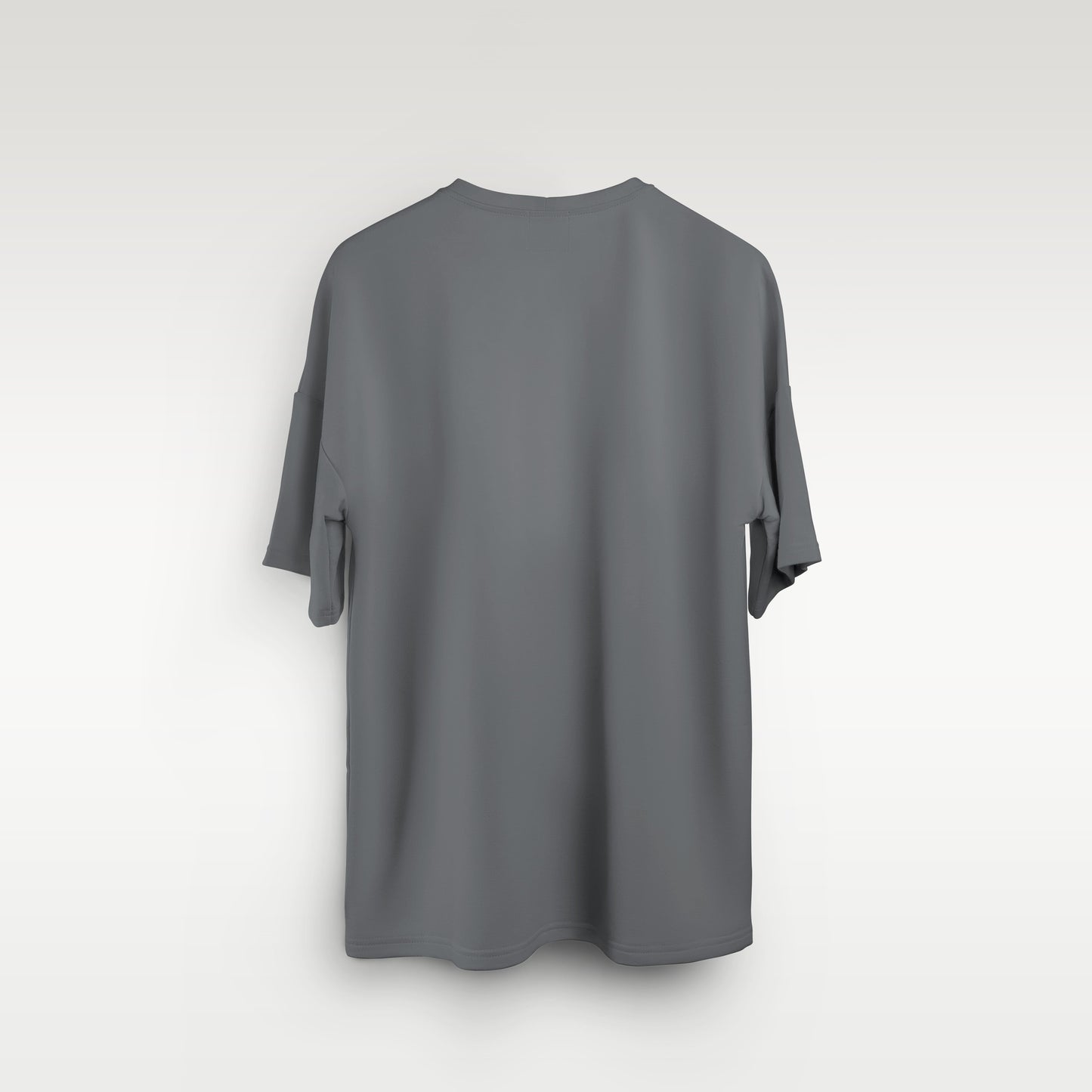 Grey Oversized Solid Tee - CIVIES