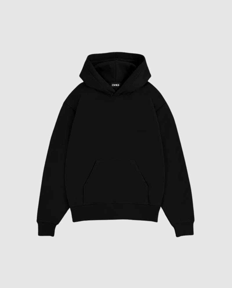 Black Oversized Hoodie - CIVIES