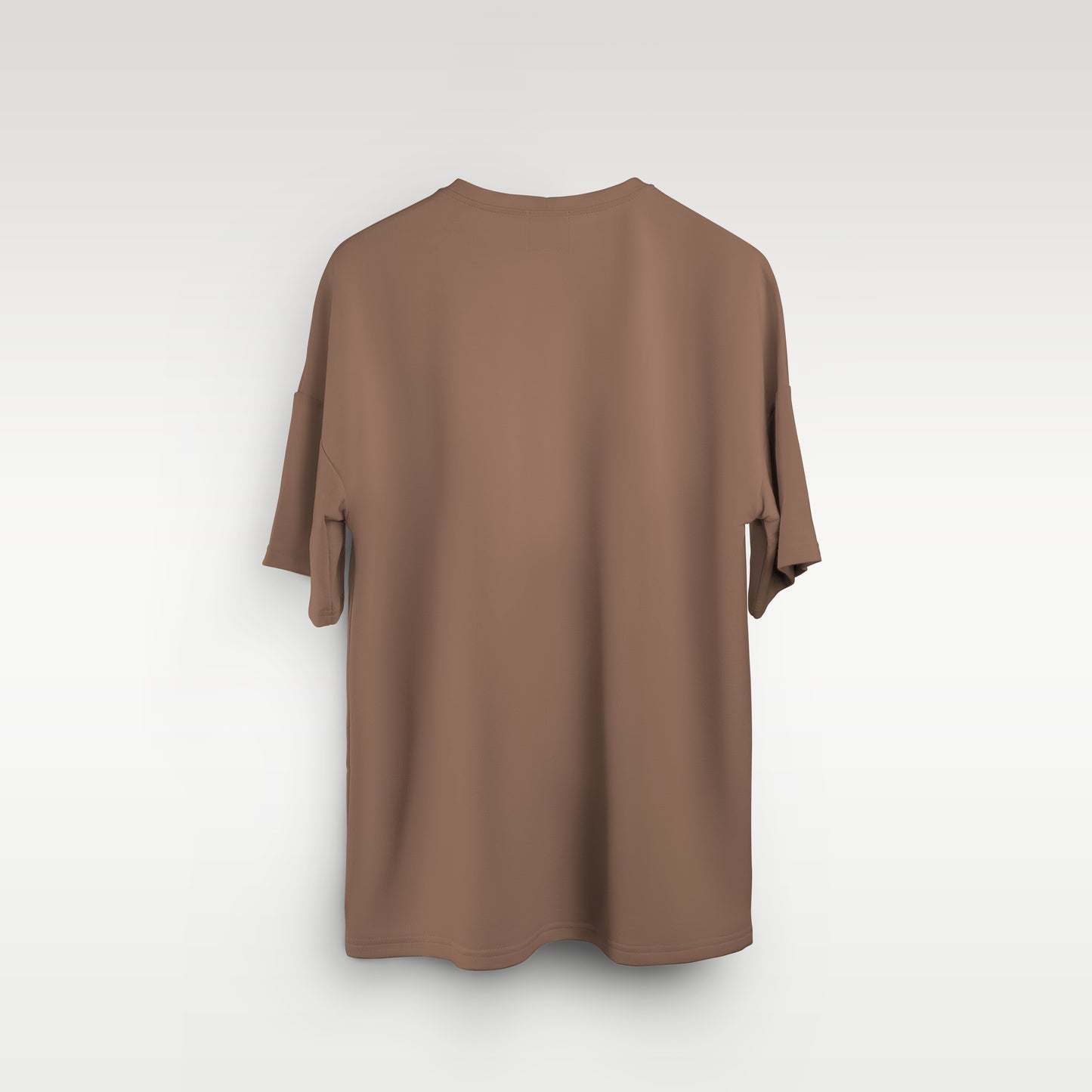 Brown Oversized Solid Tee - CIVIES