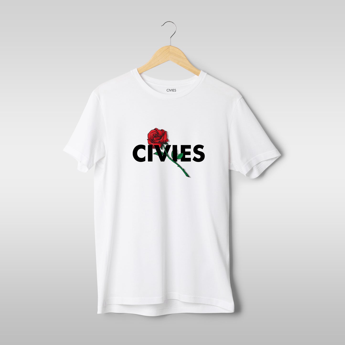 Civies Rose-Infused Regular Fit T-Shirt - CIVIES