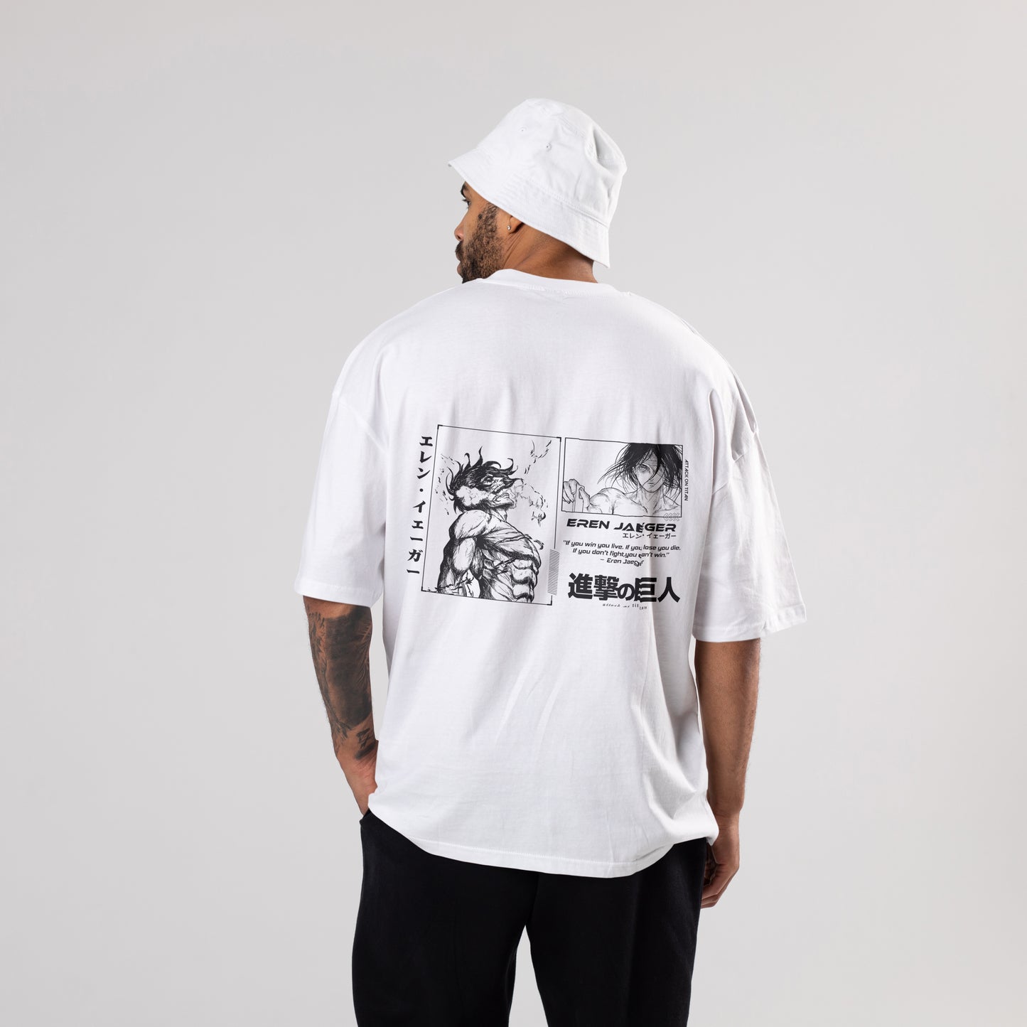 Future Titan:Eren Yeager Oversized T-Shirt - CIVIES
