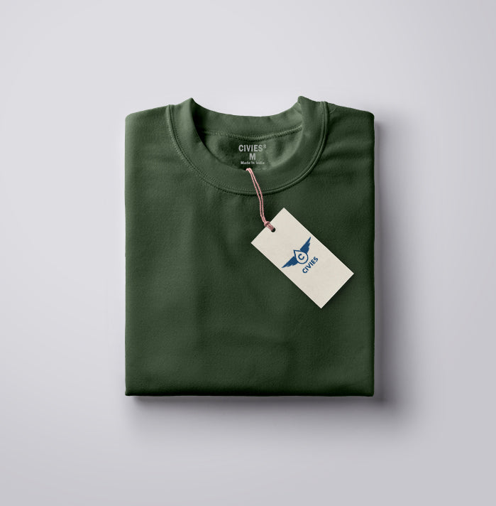 Sage Green Classic Regular Fit T-Shirt - CIVIES
