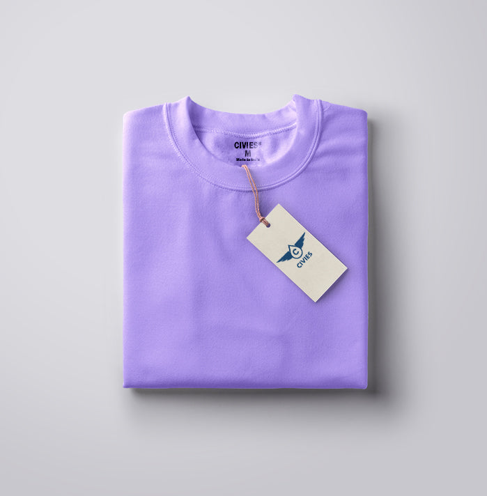 Lavender Classic Regular Fit T-Shirt - CIVIES