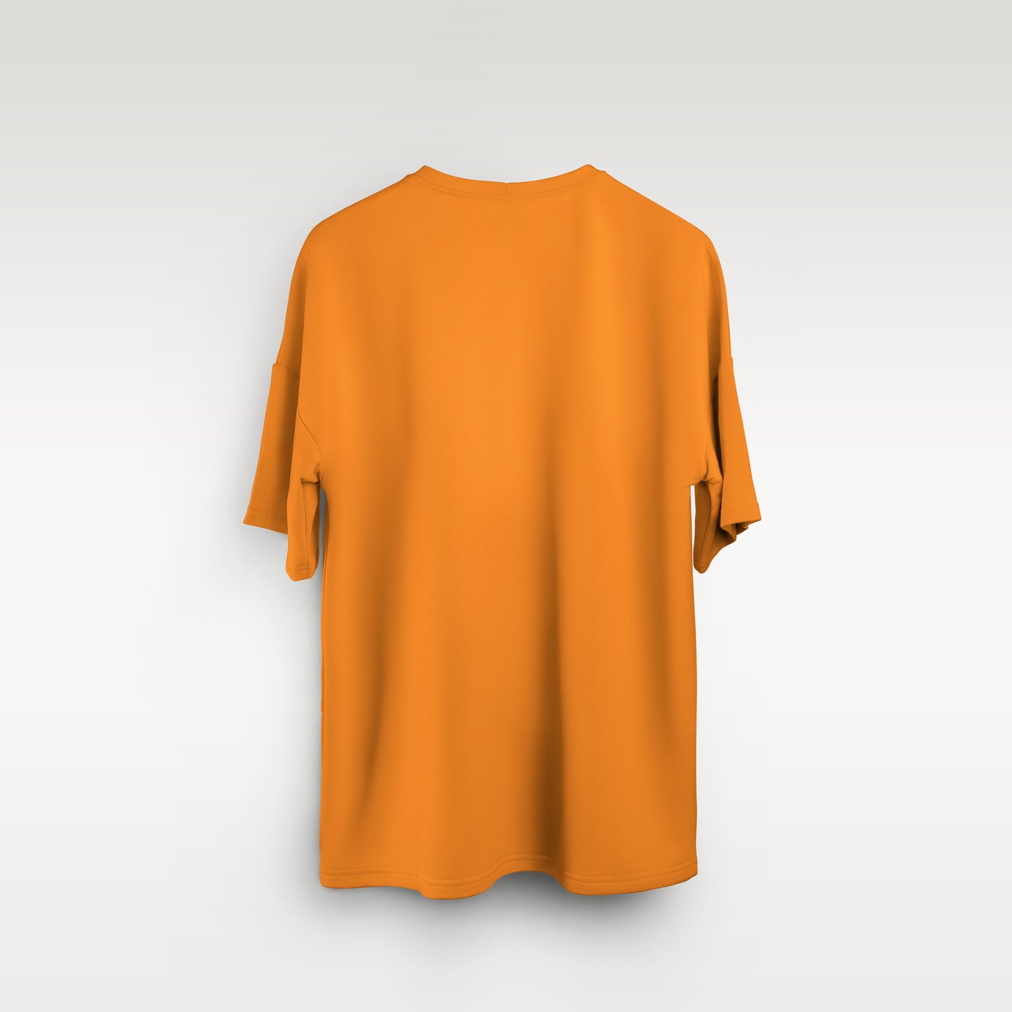 Orange Oversized Solid Tee - CIVIES