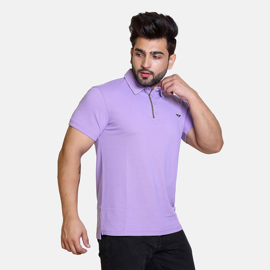 Lavender Smart Zipper Polo