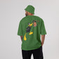 Colorful DAFFY Oversized T-Shirts: Sage Green: Fresh Earthy Vibes