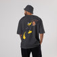 Colorful DAFFY Oversized T-Shirts: Black: Sleek Monochrome Edge