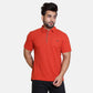 Orange Smart Zipper Polo