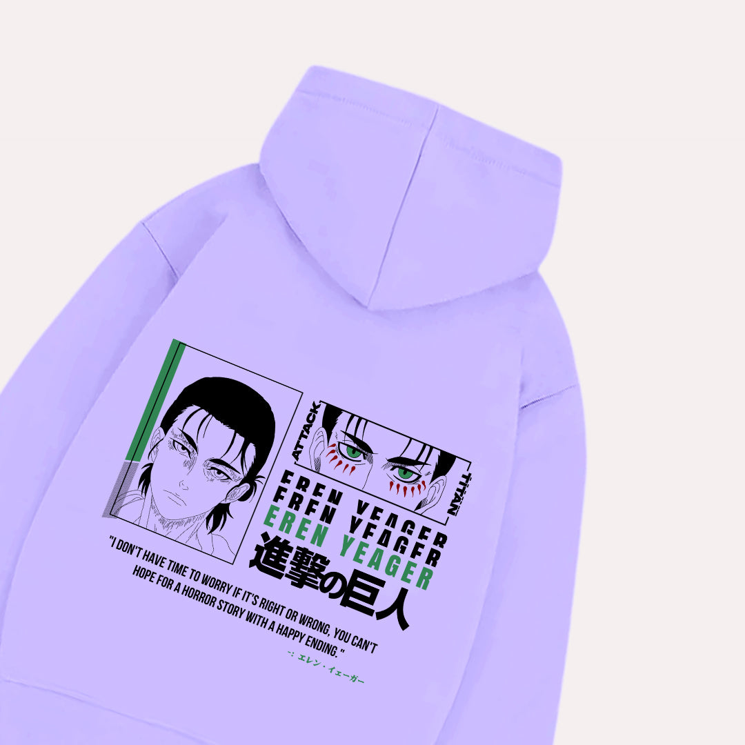 Eren Yeager Anime Oversized Hoodie