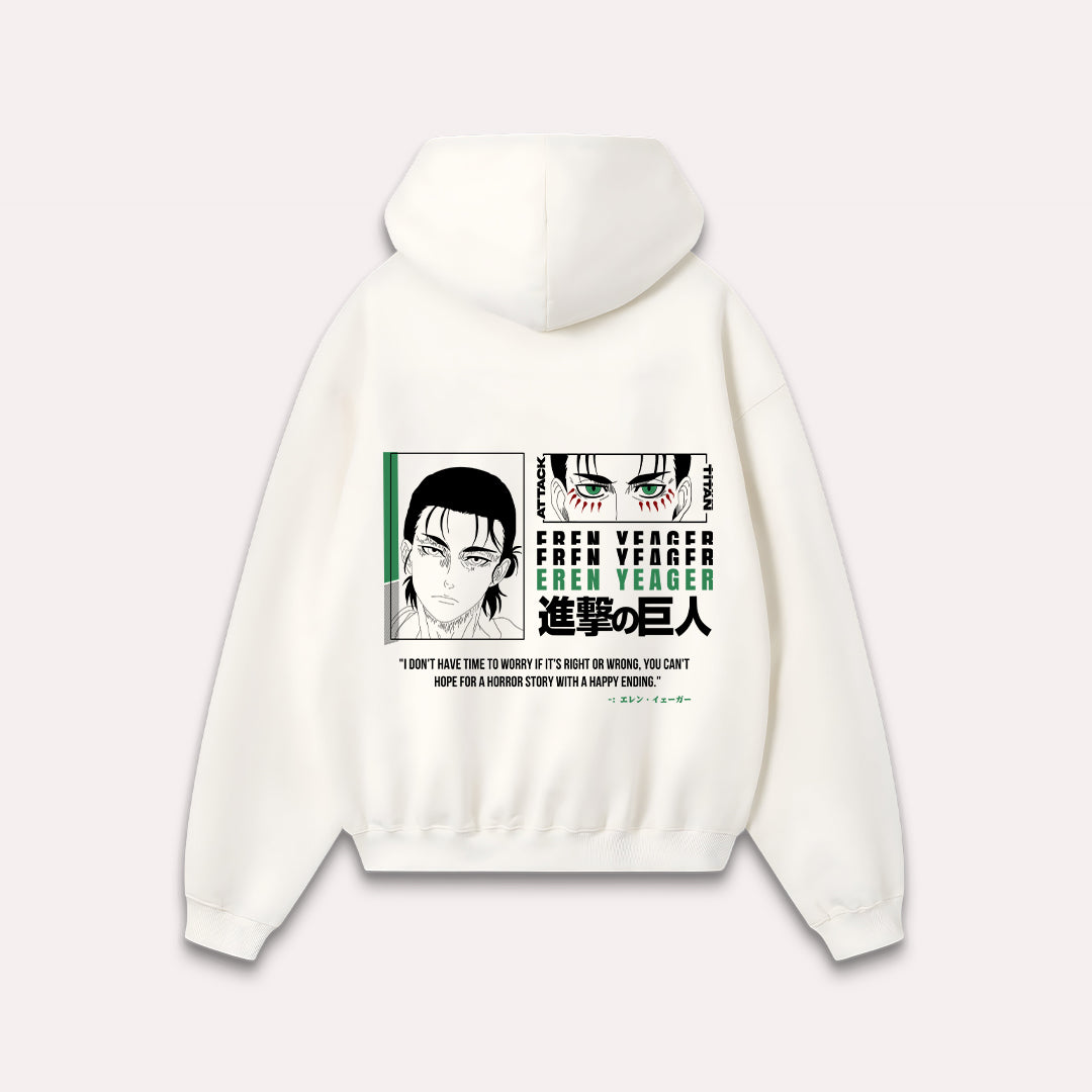 Eren Yeager Anime Oversized Hoodie