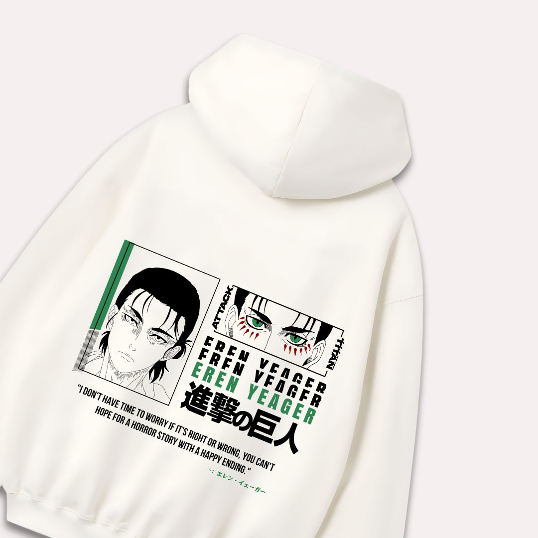 Eren Yeager Anime Oversized Hoodie