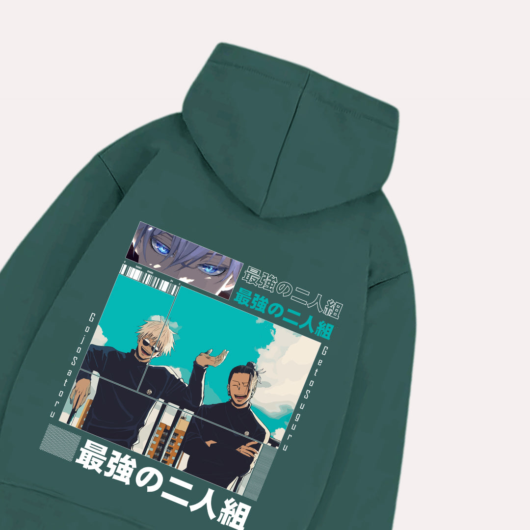 Gojo and Geto Jujutsu Kaisen Oversized Hoodie