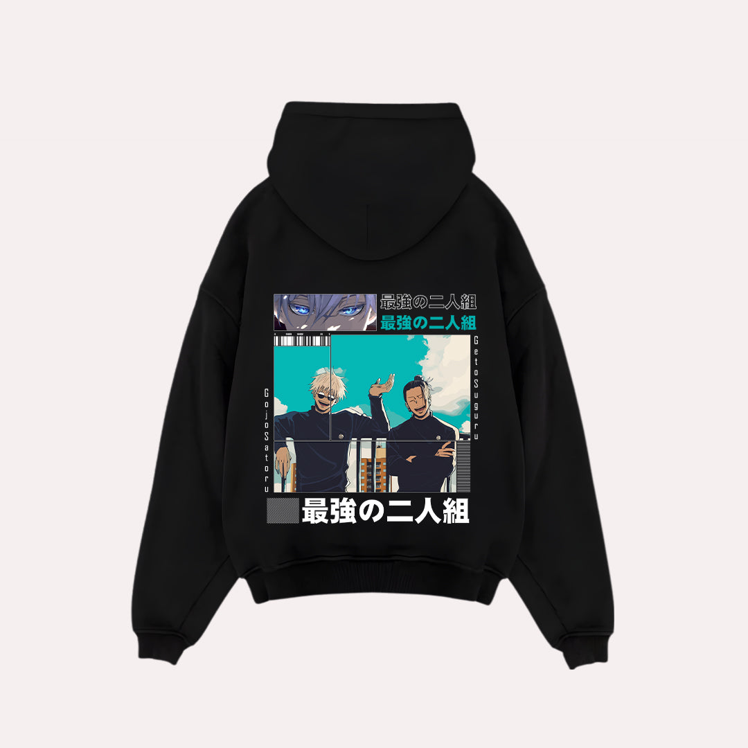 Gojo and Geto Jujutsu Kaisen Oversized Hoodie