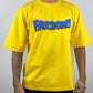 Colorful FLINTSTONES Oversized T-Shirts: Yellow: Sunny Retro Fun