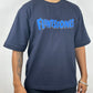 Colorful FLINTSTONES Oversized T-Shirts: Navy Blue: Classic Coolness