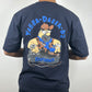 Colorful FLINTSTONES Oversized T-Shirts: Navy Blue: Classic Coolness