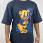 Colorful DOMREBEL Oversized T-Shirts: Navy Blue: Classic Deep Indigo