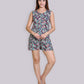 Flower Print Top & Short Set (G10003)