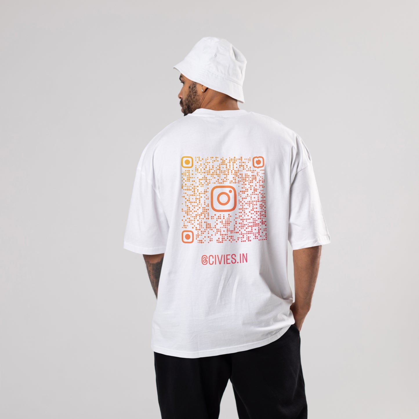 Customized QR Code Oversized T-Shirt (Prepaid Orders Only) - CIVIES