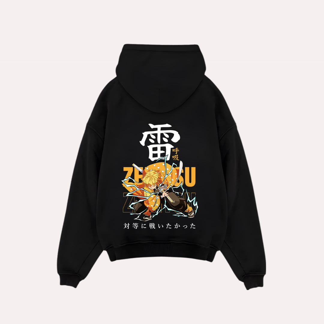 Demonslayer Zenitsu Oversized Hoodie