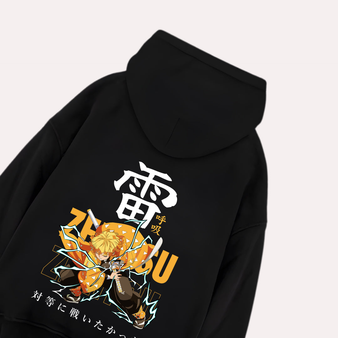 Demonslayer Zenitsu Oversized Hoodie