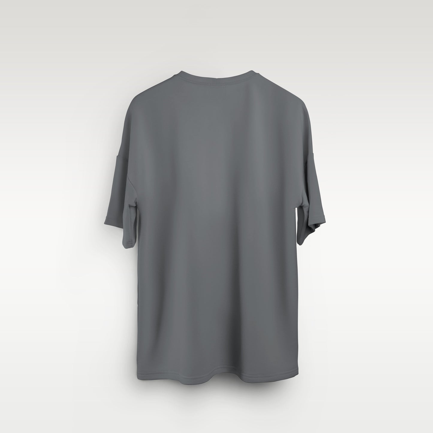 Grey Oversized Solid Tee