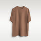 Brown Oversized Solid Tee