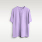 Lavender Oversized Solid Tee