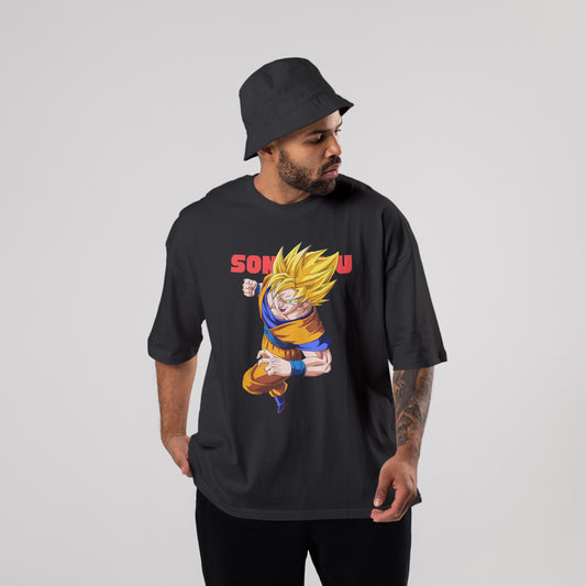 Super Saiyan Goku Oversized T-Shirt - CIVIES