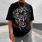 Black Lion Printed Oversized T-Shirts